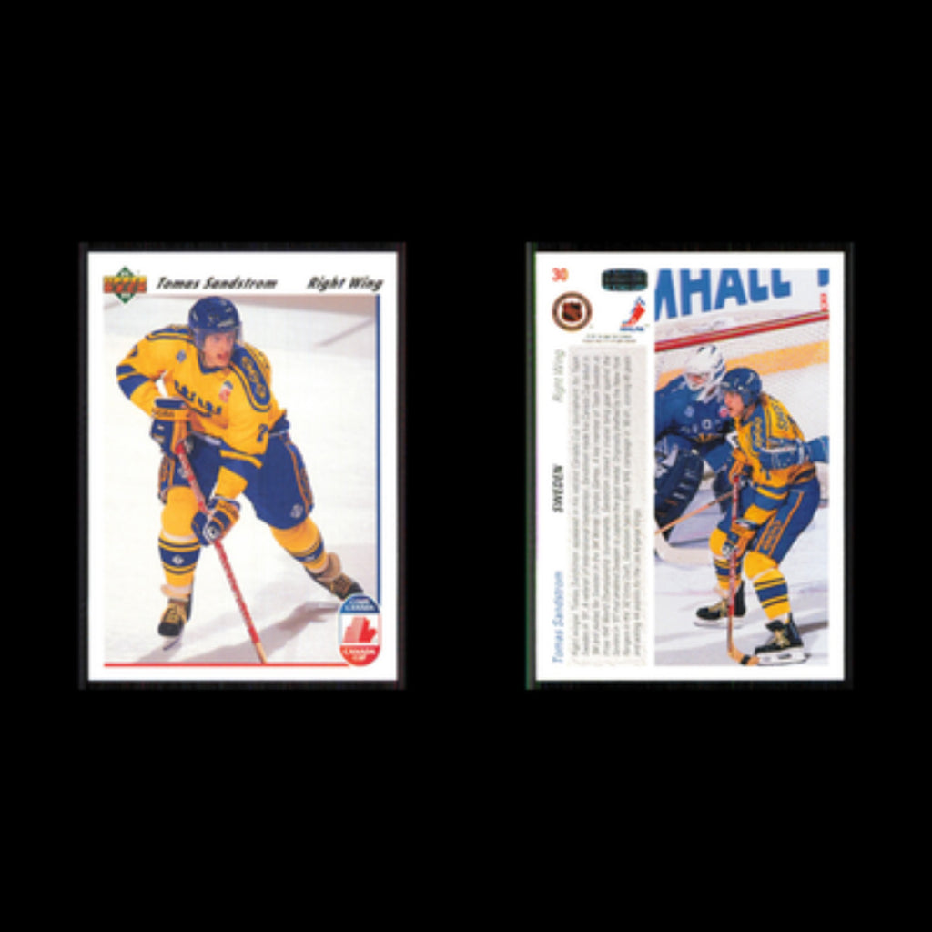 Tomas Sandstrom #30 1991 Upper Deck Sweden Hockey Card NHL NM