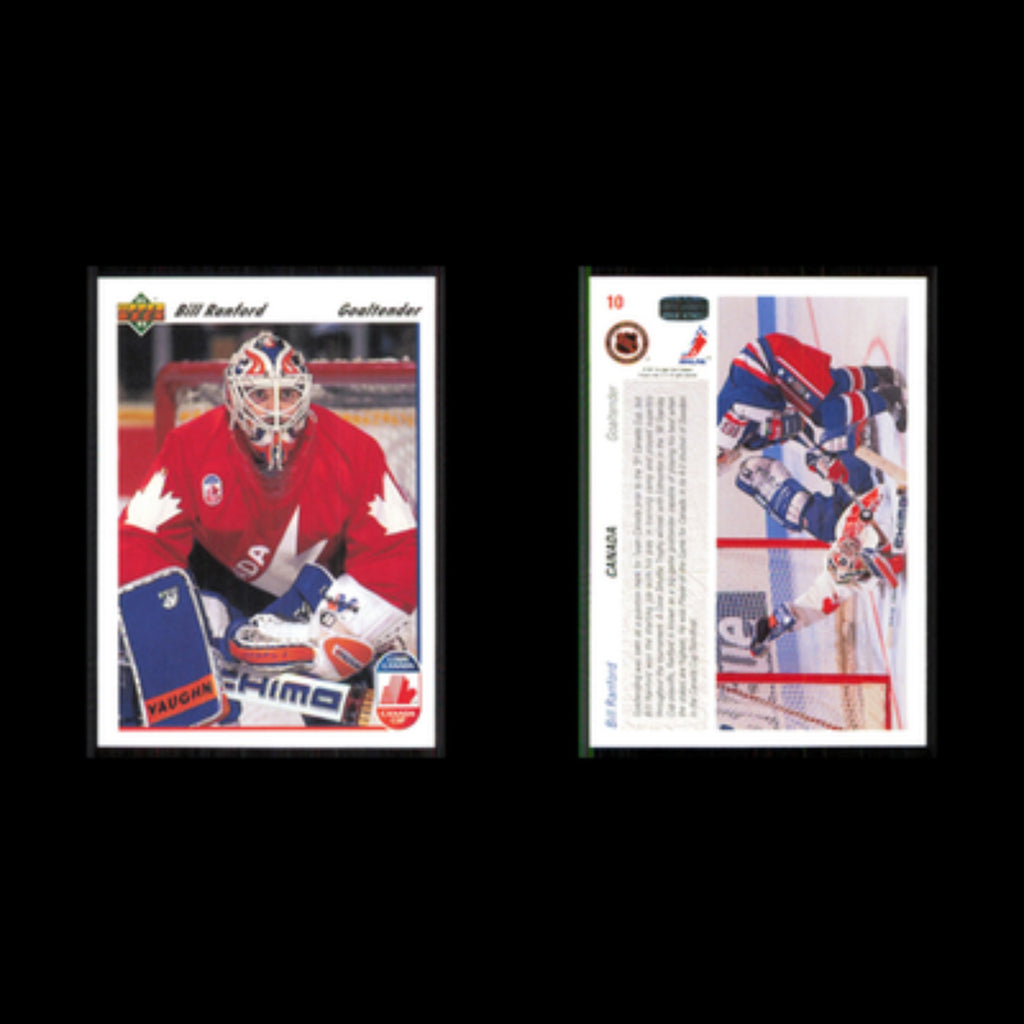 Bill Ranford #10 1991 Upper Deck Canada Hockey Card NHL NM