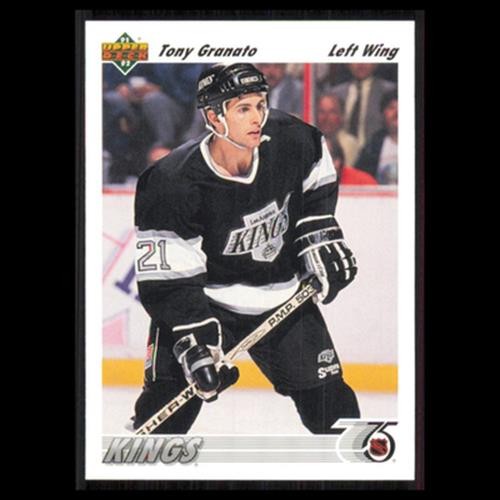 Tony Granato #172 1991 Upper Deck Los Angeles Kings Hockey Card NHL NM