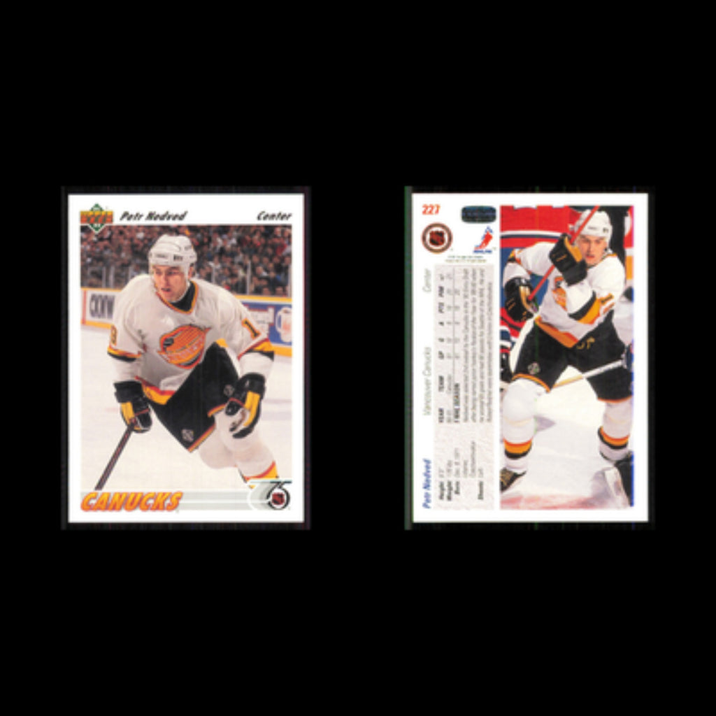 Petr Nedved #227 1991 Upper Deck Vancouver Canucks Hockey Card NHL NM