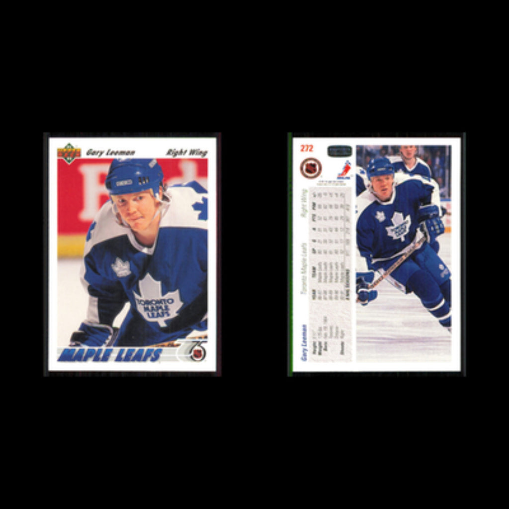 Gary Leeman #272 1991 Upper Deck Toronto Maple Leafs Hockey Card NHL NM