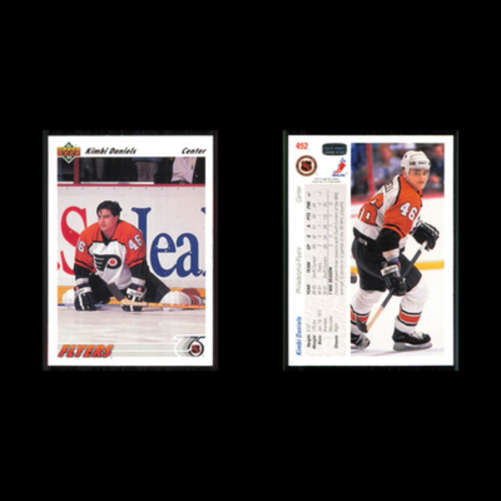 Kimbi Daniels Rookie #492 1991 Upper Deck Philadelphia Flyers Hockey Card NHL NM