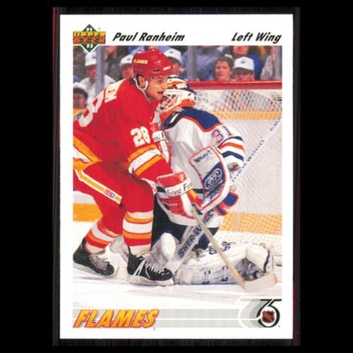 Paul Ranheim #472 1991 Upper Deck Calgary Flames Hockey Card NHL NM