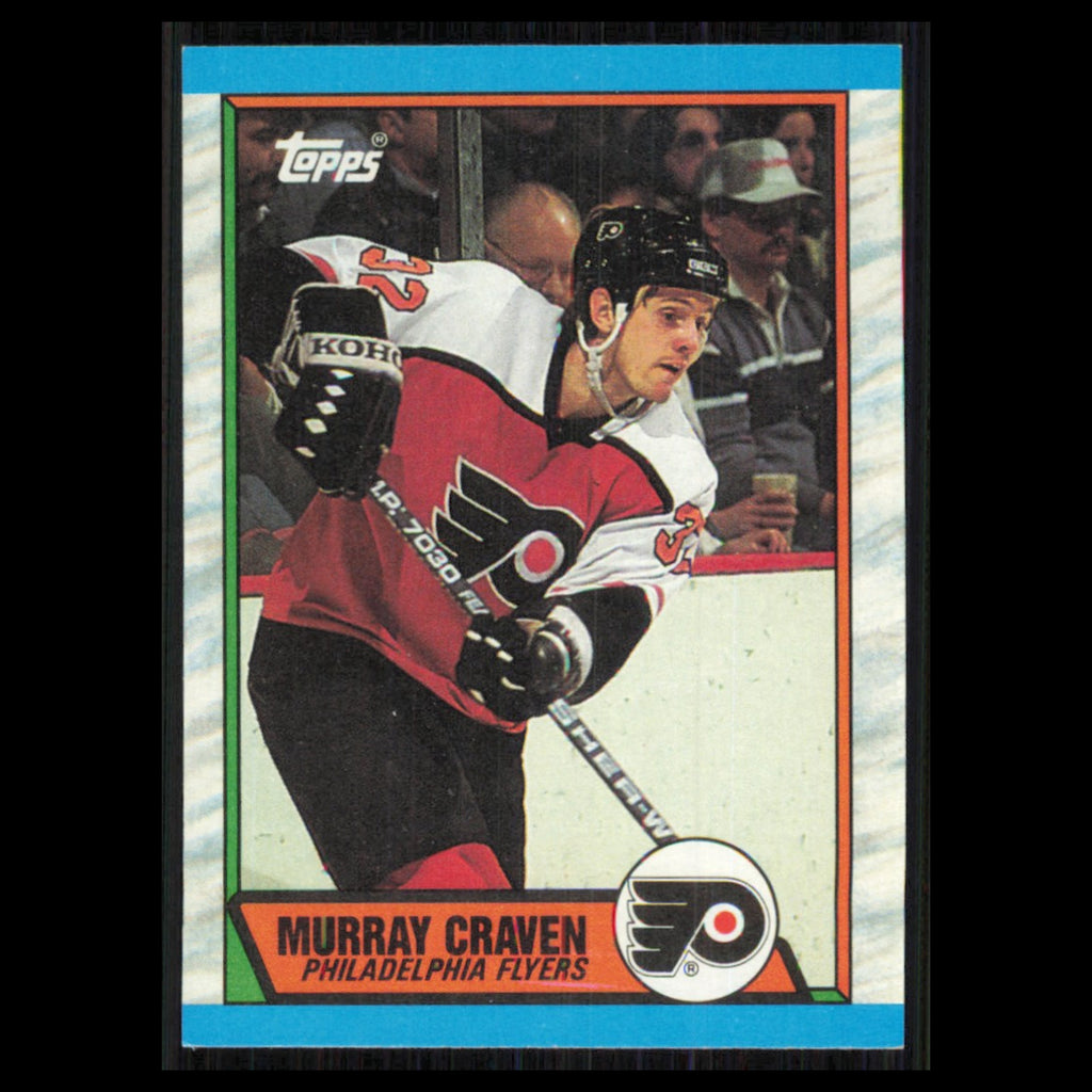 Murray Craven #44 1989 Topps Philadelphia Flyers Hockey Card NHL NM