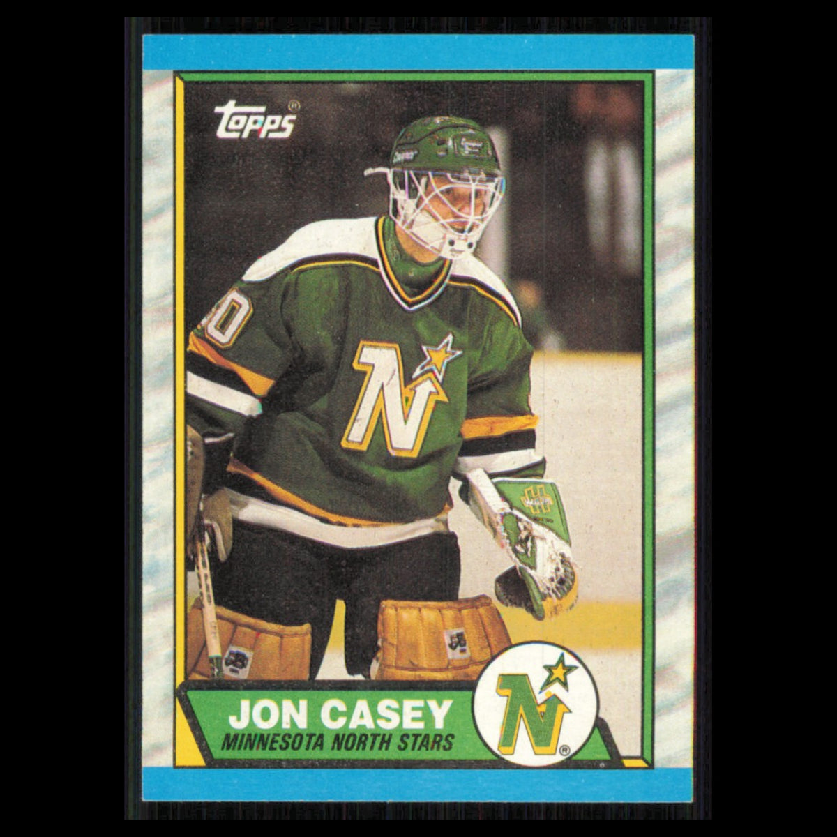 Jon Casey Rookie #48 1989 Topps Minnesota North Stars Hockey Card NHL NM