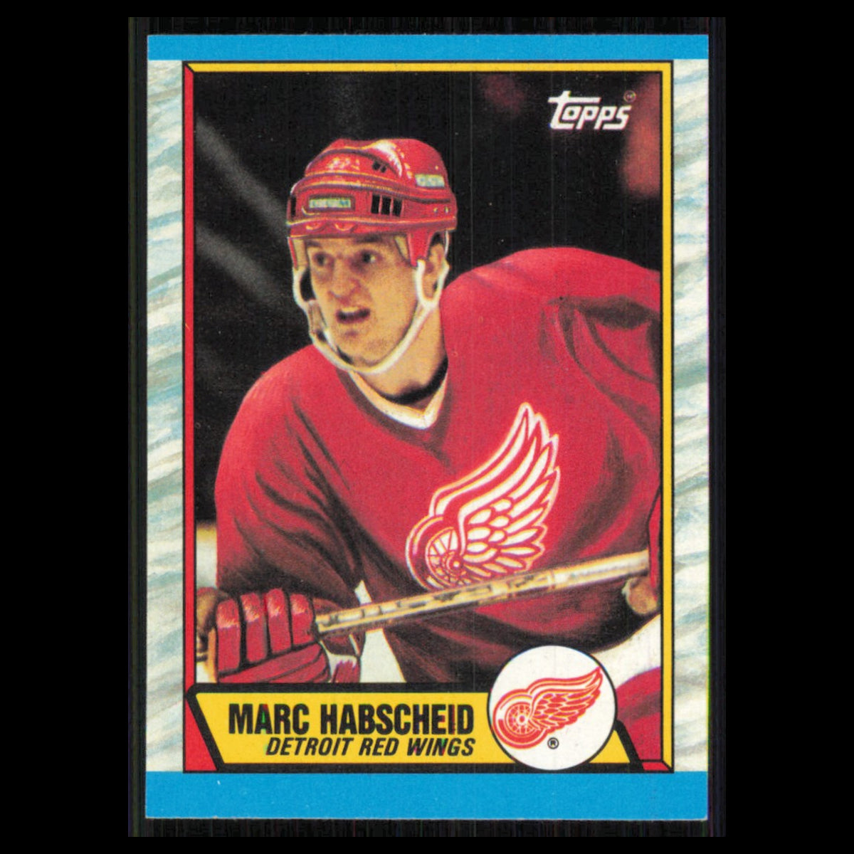 Marc Habscheid Rookie #151 1989 Topps Detroit Red Wings Hockey Card NHL NM