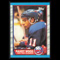 Randy Wood #35 1989 Topps New York Islanders Hockey Card NHL NM