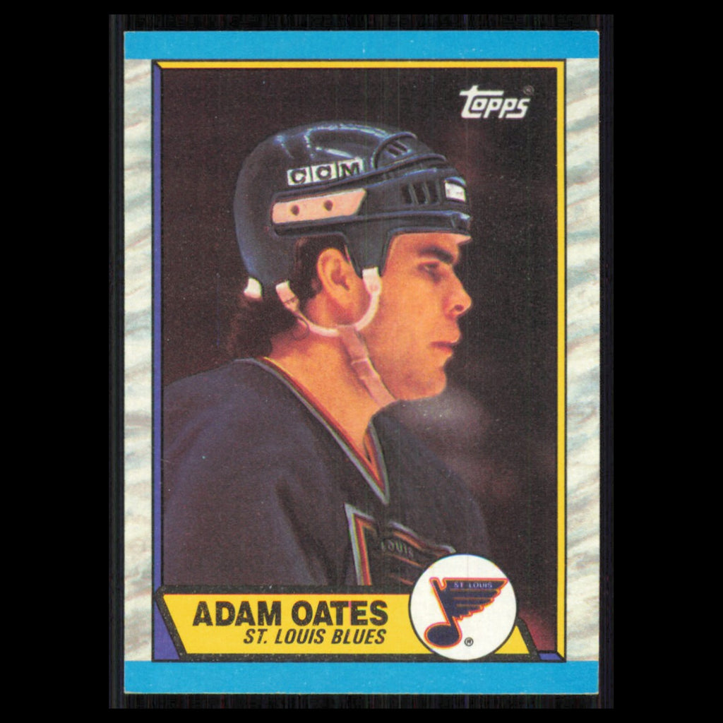 Adam Oates #185 1989 Topps St. Louis Blues Hockey Card NHL NM