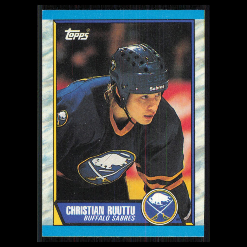Christian Ruuttu #68 1989 Topps Buffalo Sabres Hockey Card NHL NM