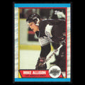 Mike Allison #141 1989 Topps Los Angeles Kings Hockey Card NHL NM