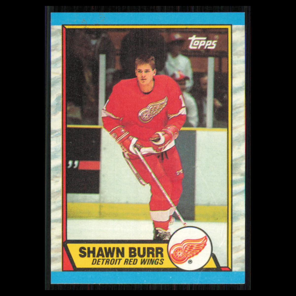 Shawn Burr #101 1989 Topps Detroit Red Wings Hockey Card NHL NM