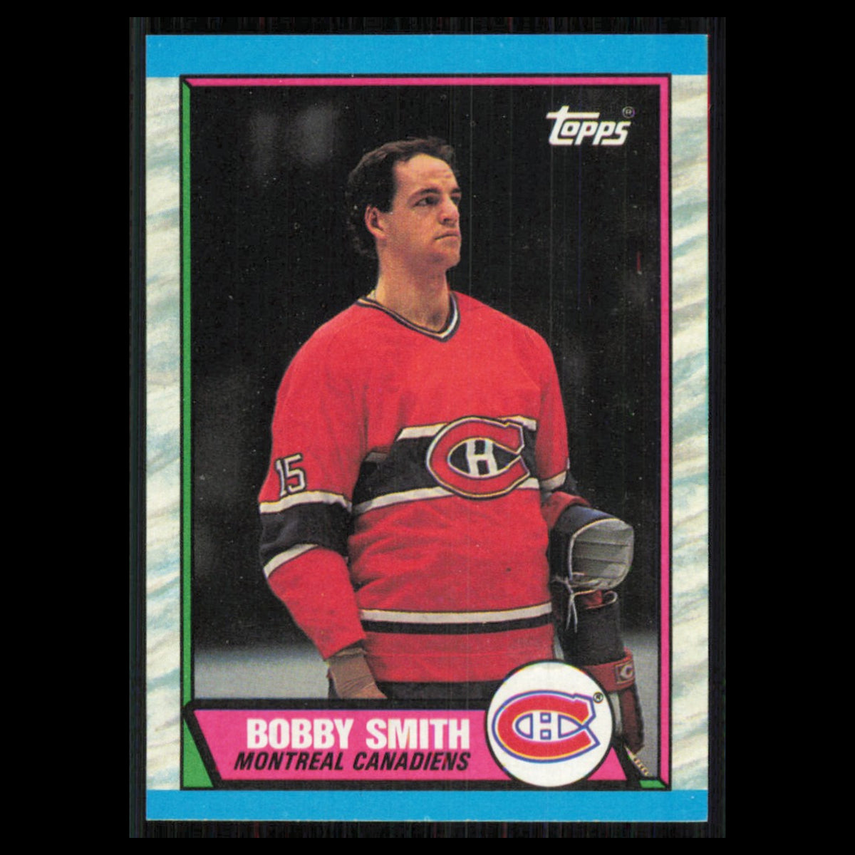 Bobby Smith #188 1989 Topps Montreal Canadiens Hockey Card NHL NM