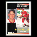 Kevin Miller #133 1991 Pinnacle Detroit Red Wings Hockey Card NHL NM