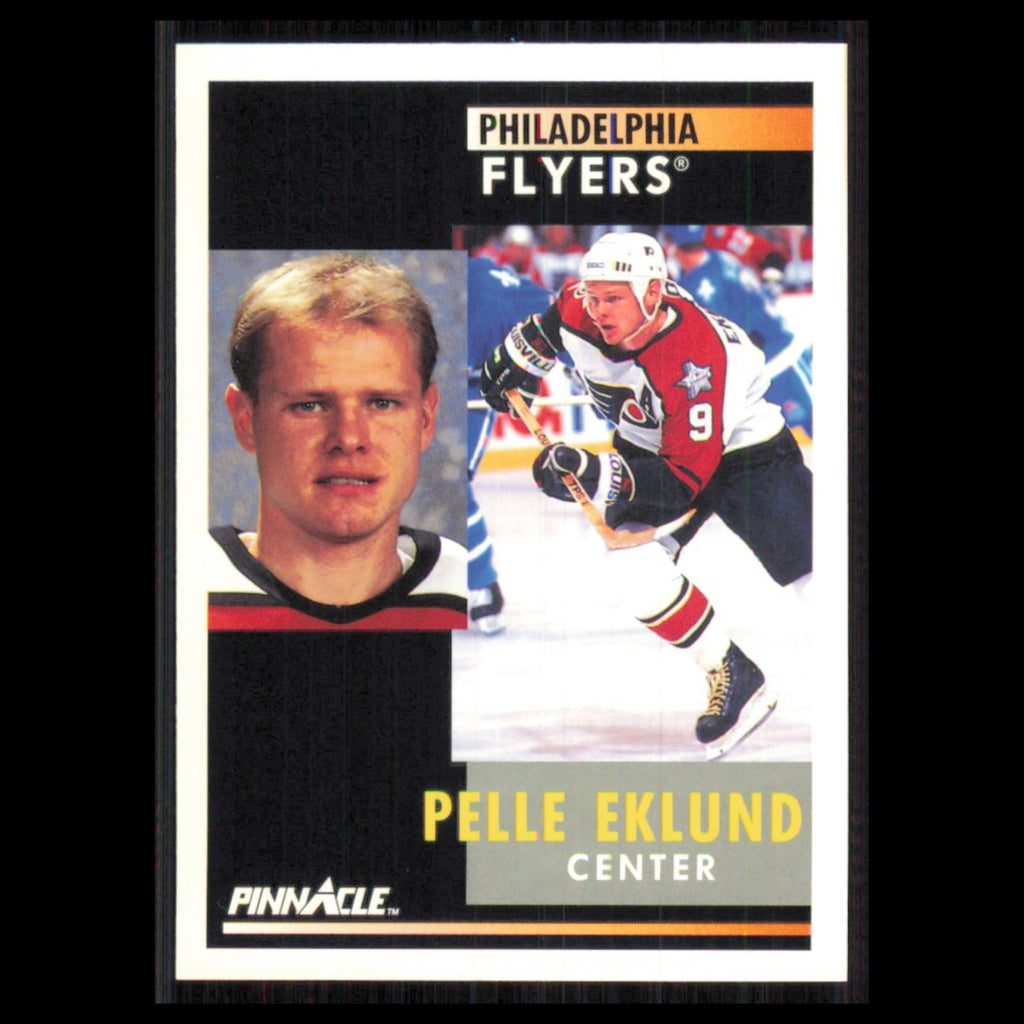 Pelle Eklund #134 1991 Pinnacle Philadelphia Flyers Hockey Card NHL NM