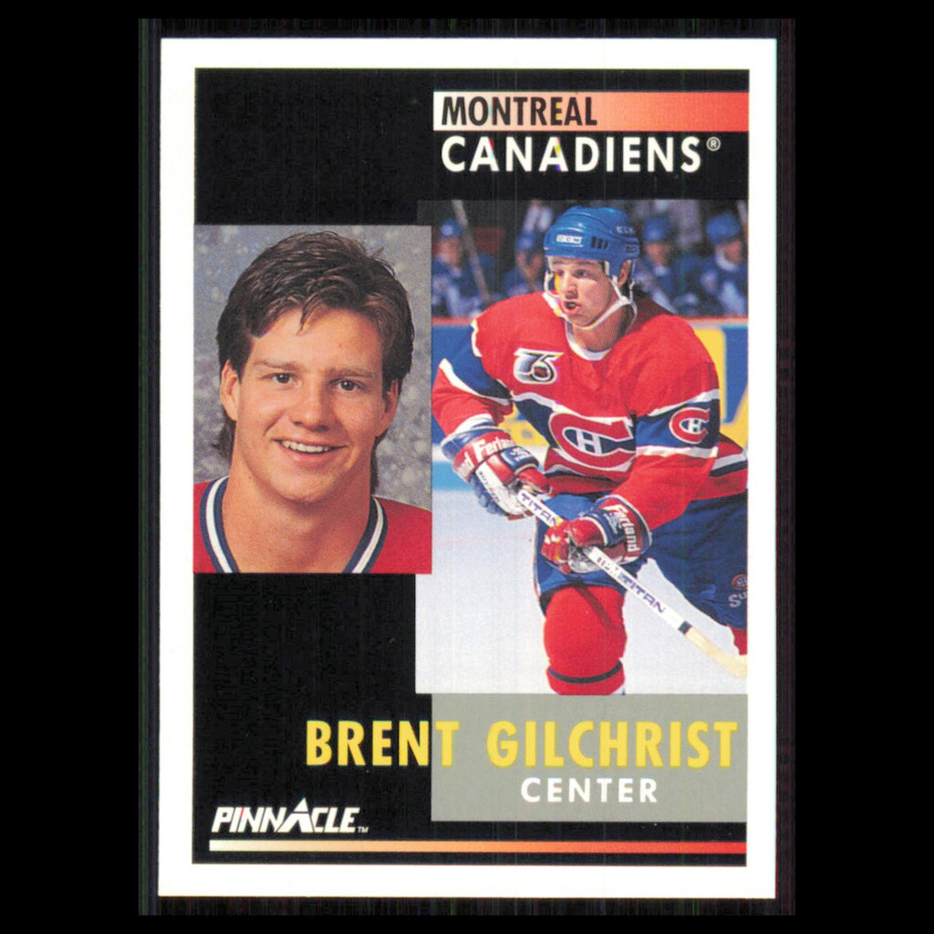 Brent Gilchrist #236 1991 Pinnacle Montreal Canadiens Hockey Card NHL NM