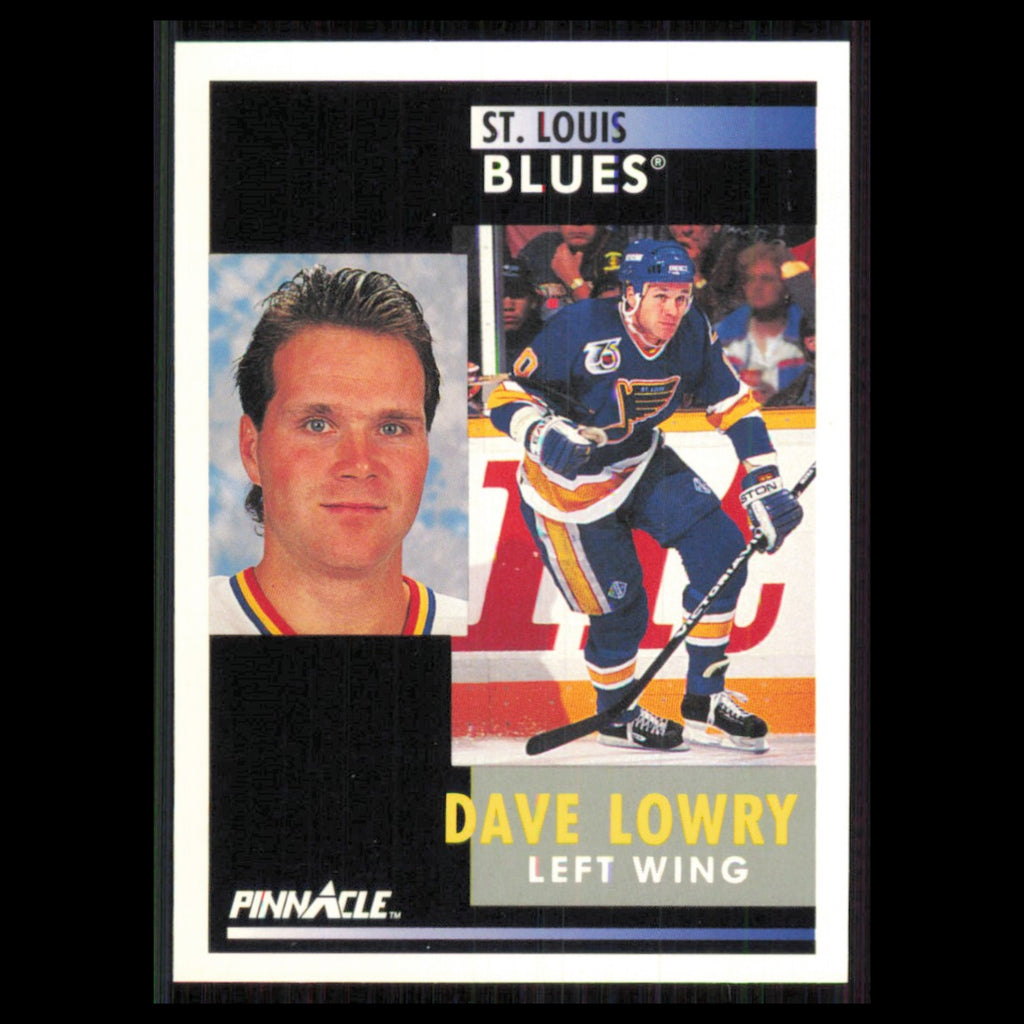 Dave Lowry #276 1991 Pinnacle St. Louis Blues Hockey Card NHL NM