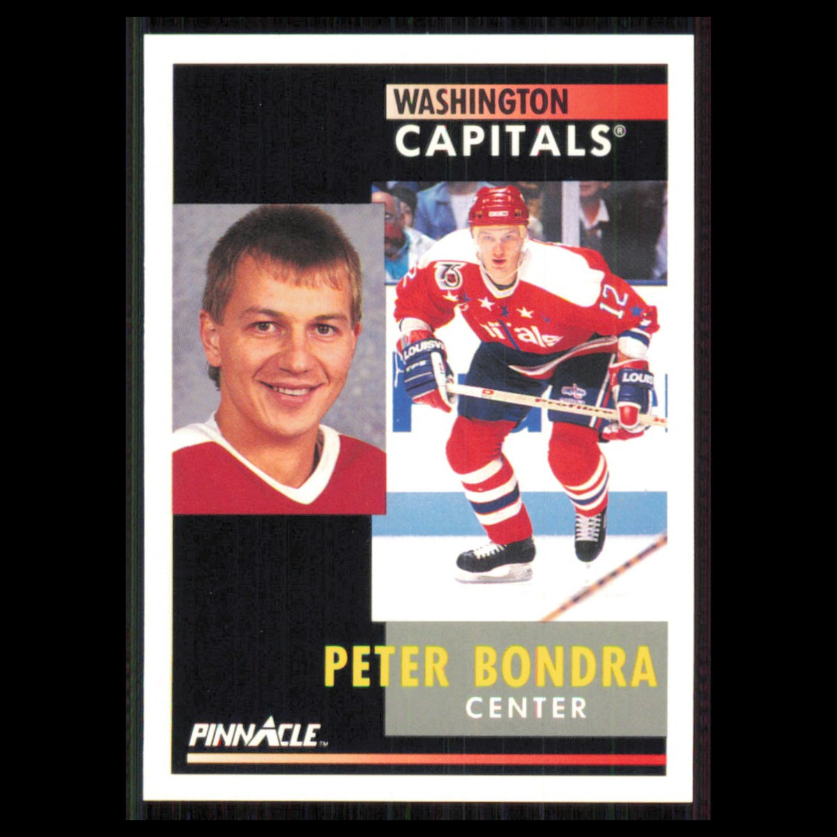 Peter Bondra #87 1991 Pinnacle Washington Capitals Hockey Card NHL NM