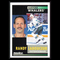 Randy Ladouceur #224 1991 Pinnacle Hartford Whalers Hockey Card NHL NM