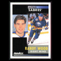 Randy Wood #104 1991 Pinnacle Buffalo Sabres Hockey Card NHL NM