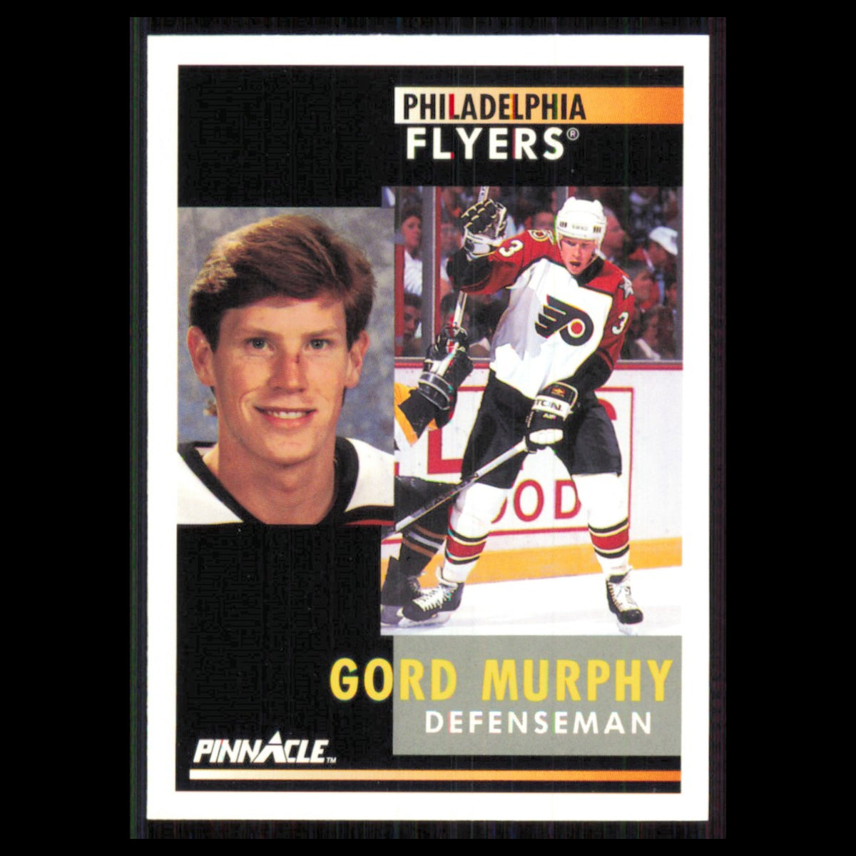 Gord Murphy #140 1991 Pinnacle Philadelphia Flyers Hockey Card NHL NM