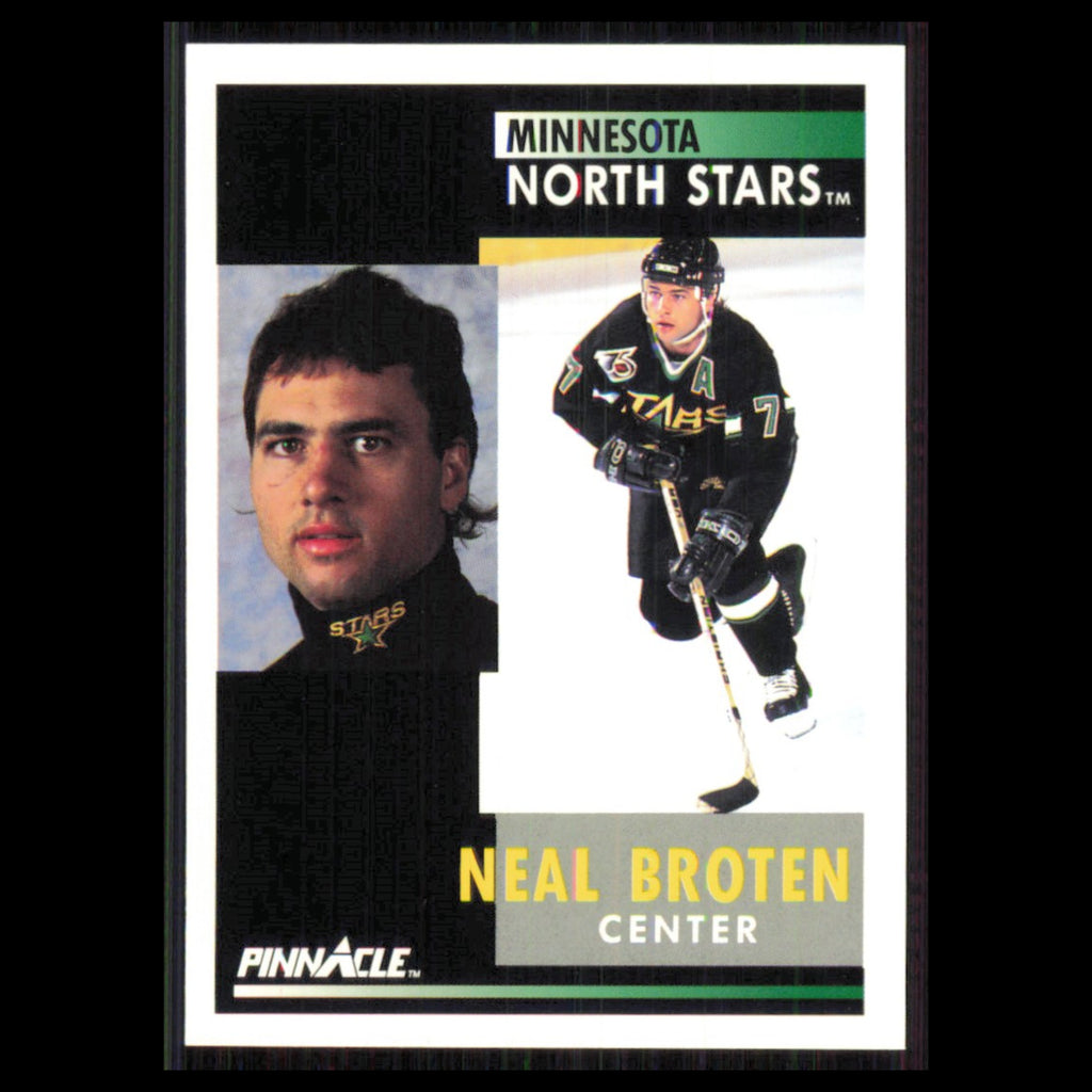 Neal Broten #161 1991 Pinnacle Minnesota North Stars Hockey Card NHL NM