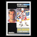 Jan Erixon #187 1991 Pinnacle New York Rangers Hockey Card NHL NM