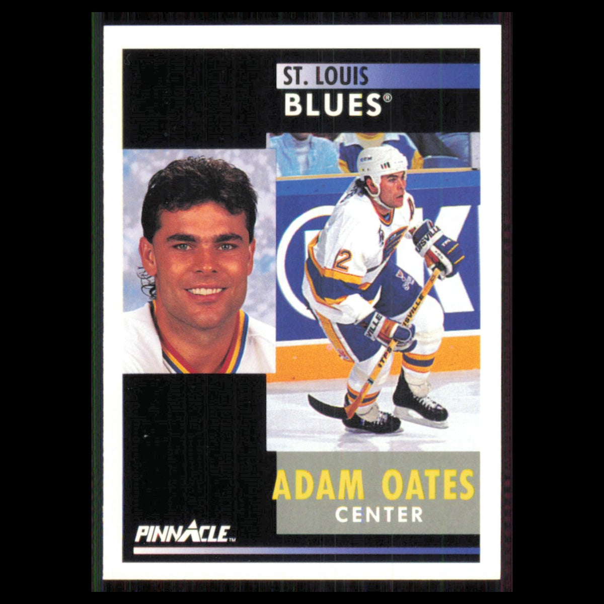 Adam Oates #6 1991 Pinnacle St. Louis Blues Hockey Card NHL NM