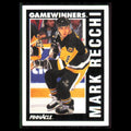 Mark Recchi #360 1991 Pinnacle Pittsburgh Penguins Hockey Card NHL NM