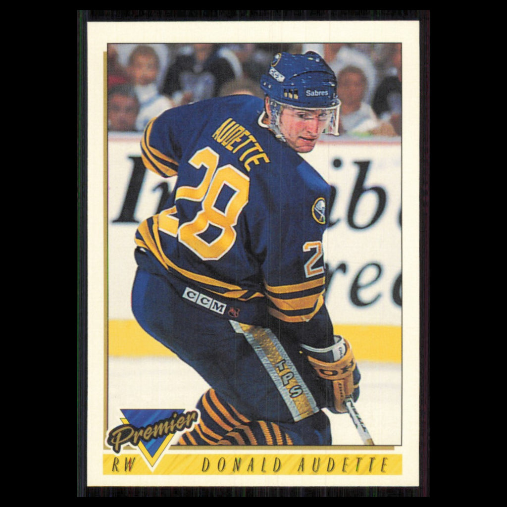 Donald Audette #61 1993 Topps Premier Buffalo Sabres Hockey Card NHL NM