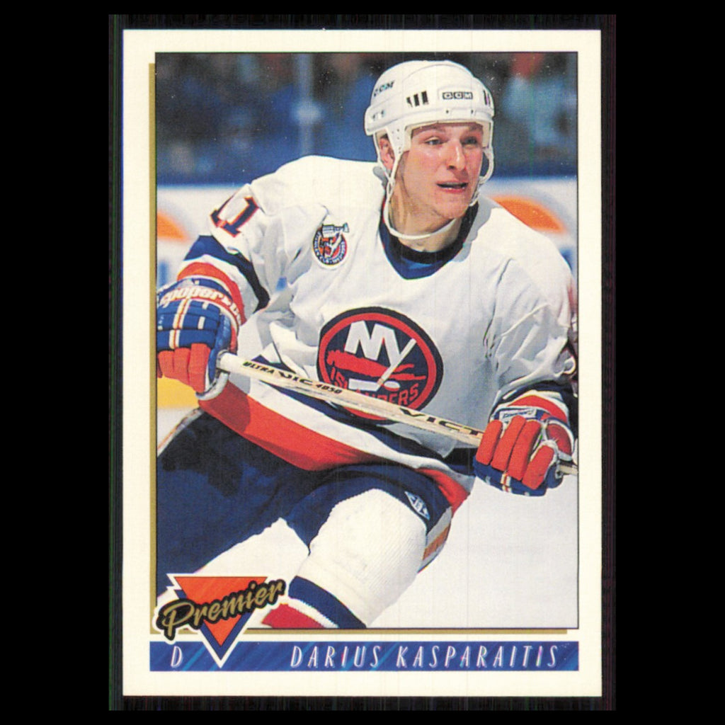 Darius Kasparaitis #112 1993 Topps Premier New York Islanders Hockey Card NHL NM