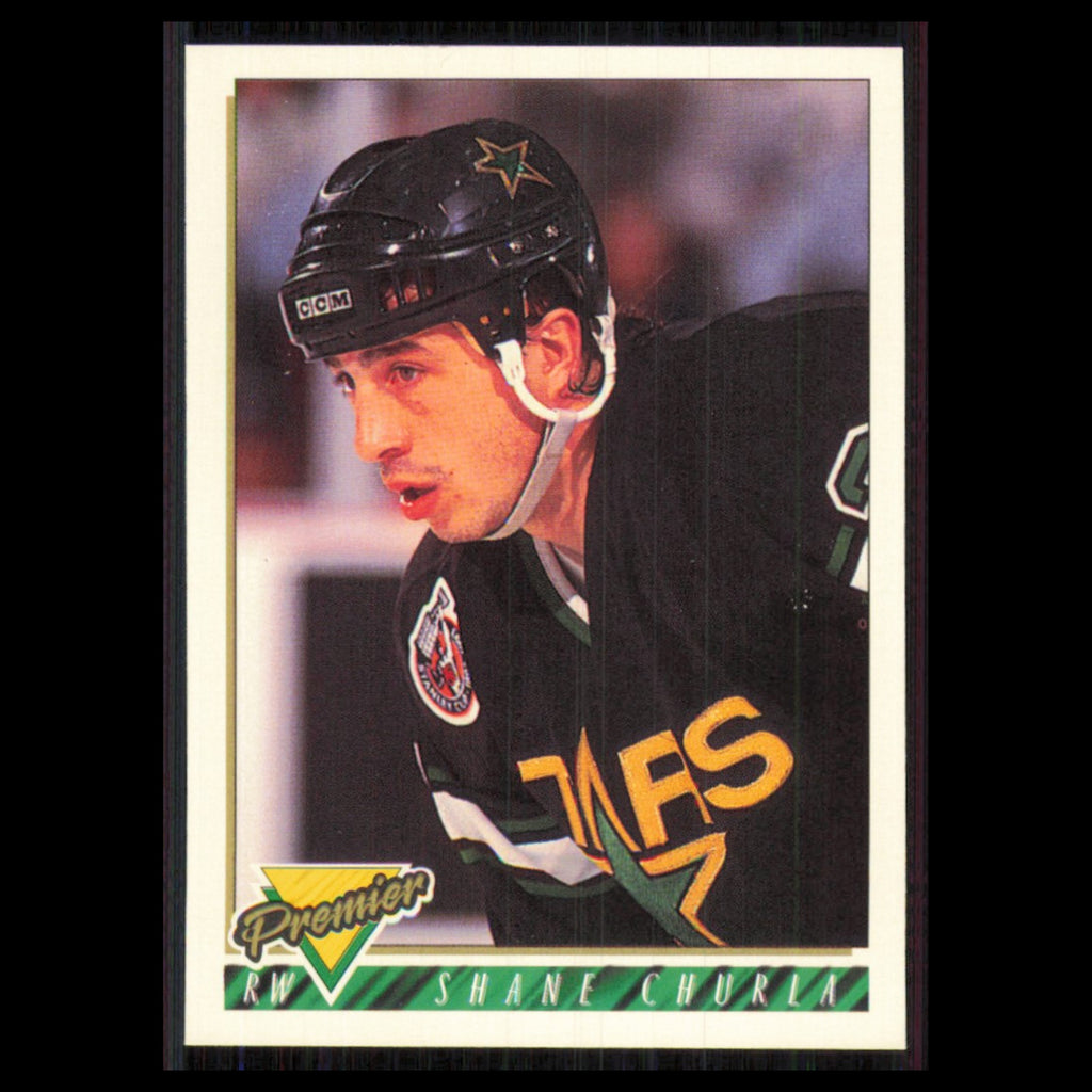 Shane Churla #368 1993 Topps Premier Dallas Stars Hockey Card NHL NM