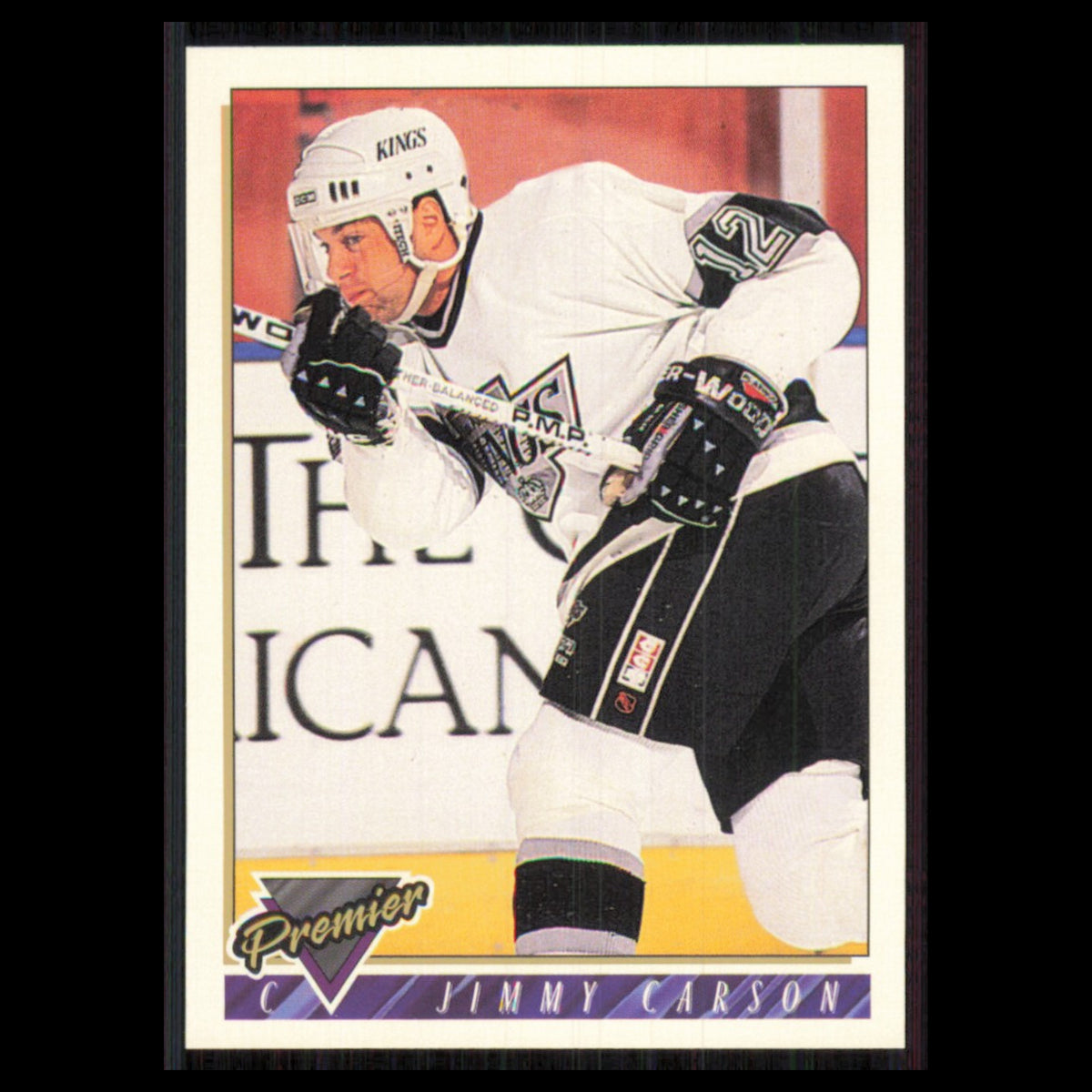 Jimmy Carson #376 1993 Topps Premier Los Angeles Kings Hockey Card NHL NM
