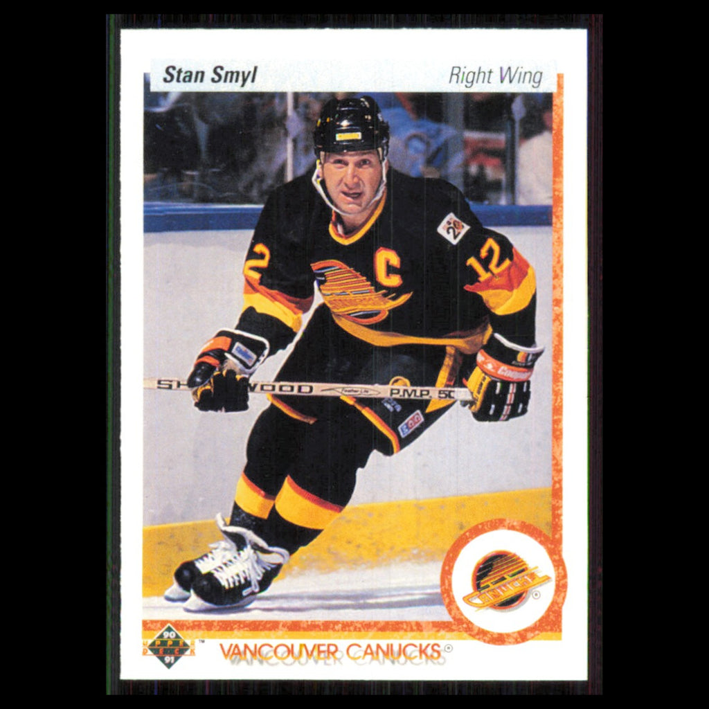 Stan Smyl #299 1990 Upper Deck Vancouver Canucks Hockey Card NHL NM