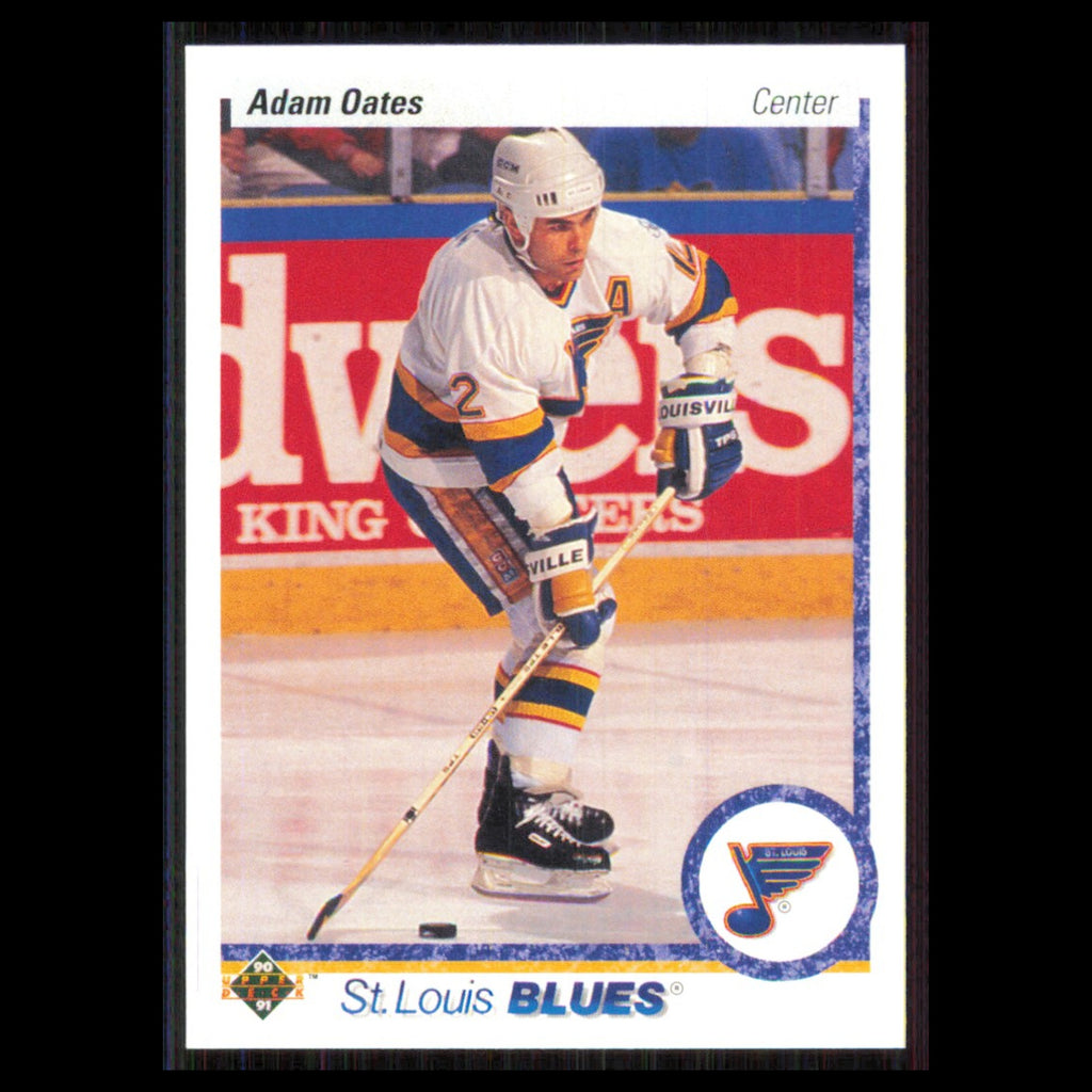 Adam Oates #173 1990 Upper Deck St. Louis Blues Hockey Card NHL NM