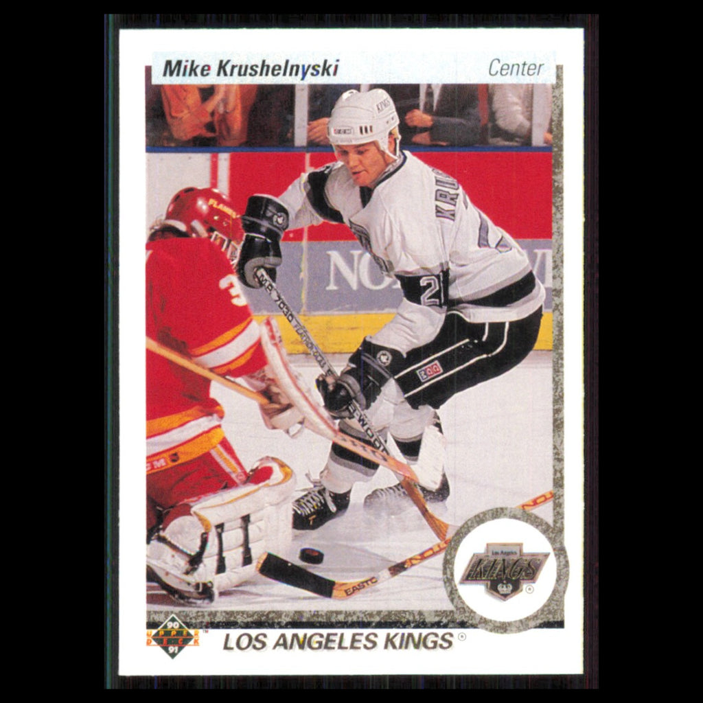 Mike Krushelnyski #394 1990 Upper Deck Los Angeles Kings Hockey Card NHL NM