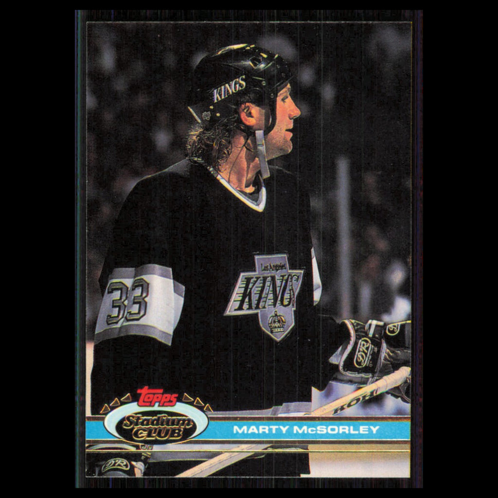 Marty McSorley #267 1991 Topps Stadium Club Los Angeles Kings Hockey Card NHL NM