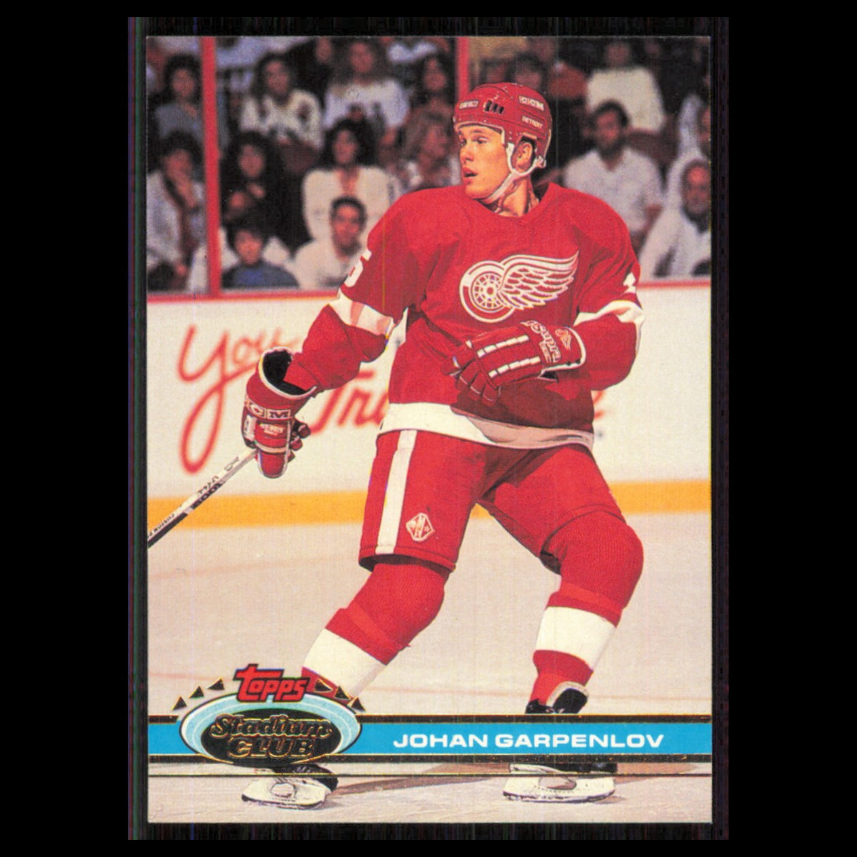 Johan Garpenlov #268 1991 Topps Stadium Club Detroit Red Wings Hockey Card NHL