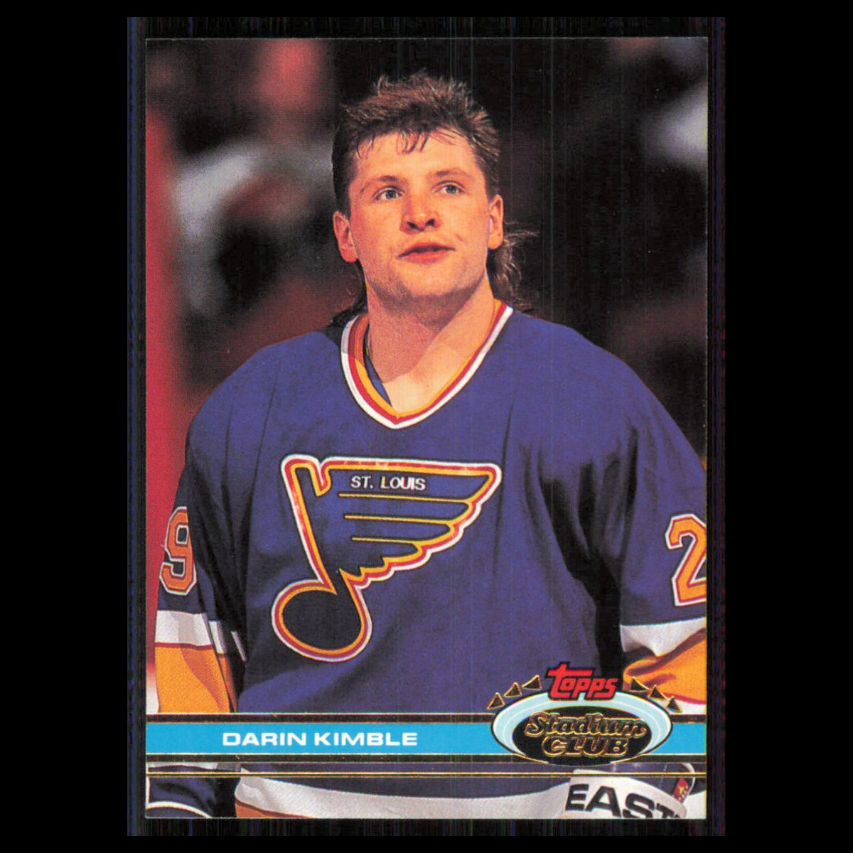 Darin Kimble #278 1991 Topps Stadium Club St. Louis Blues Hockey Card NHL NM