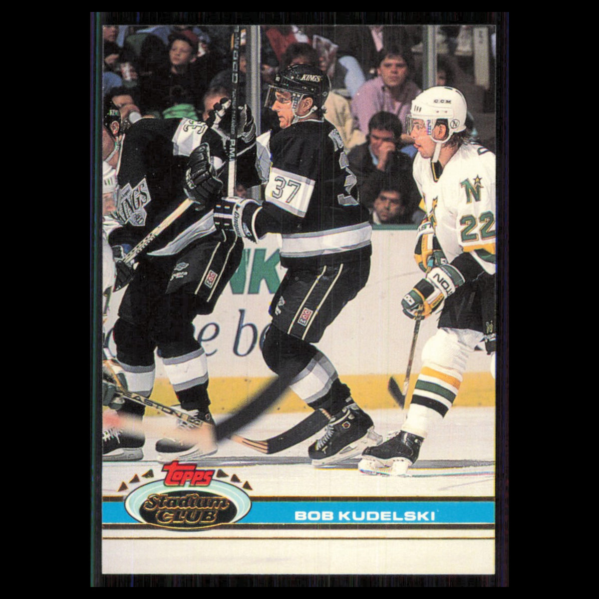 Bob Kudelski #40 1991 Topps Stadium Club Los Angeles Kings Hockey Card NHL NM