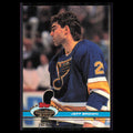 Jeff Brown #148 1991 Topps Stadium Club St. Louis Blues Hockey Card NHL NM