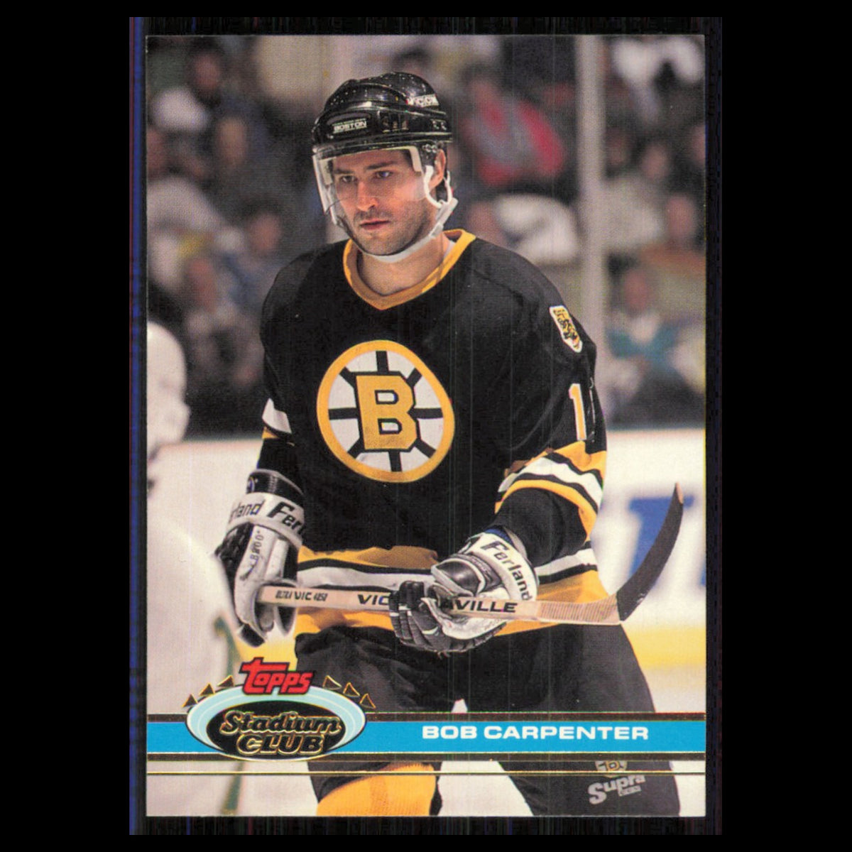 Bob Carpenter #161 1991 Topps Stadium Club Boston Bruins Hockey Card NHL NM