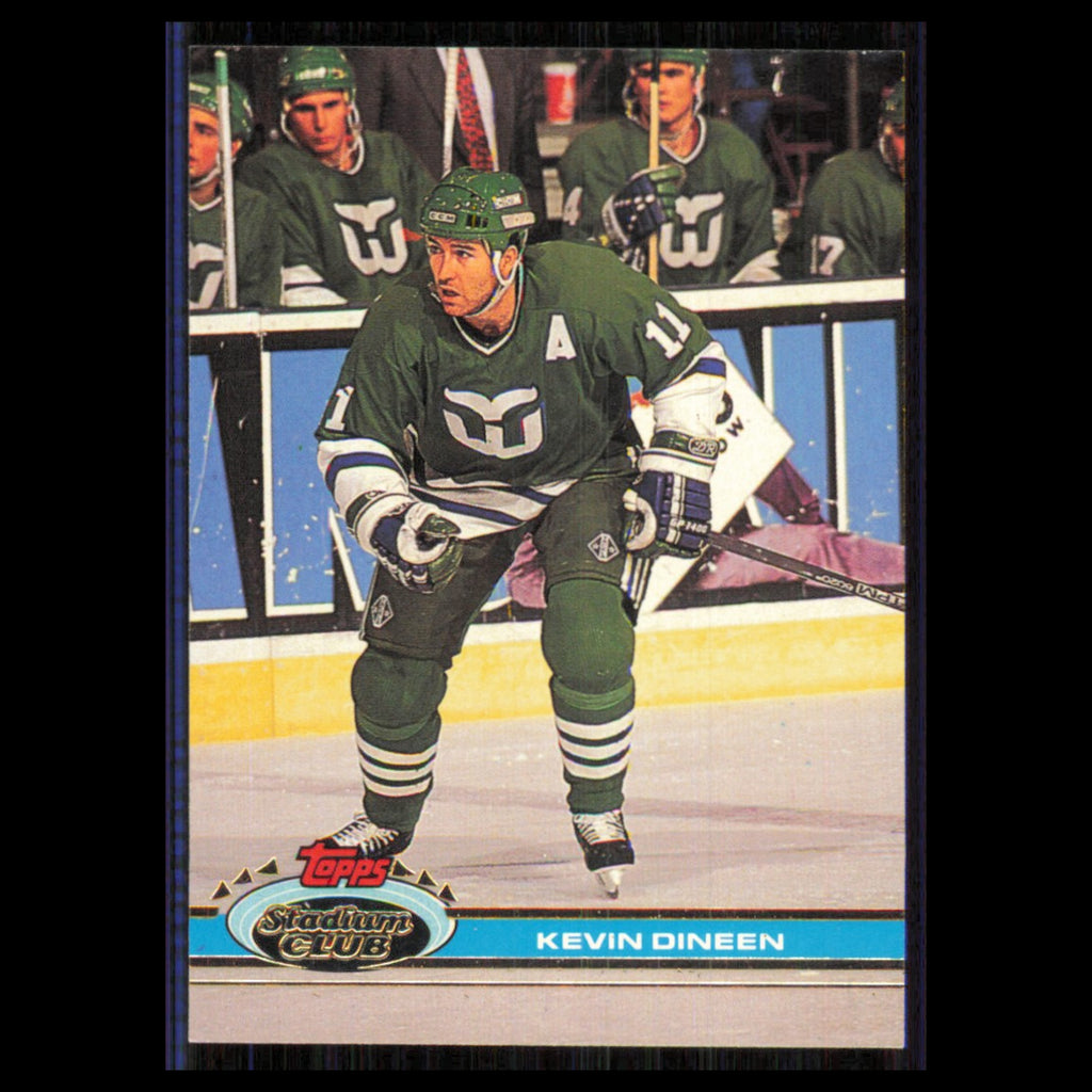 Kevin Dineen #162 1991 Topps Stadium Club Hartford Whalers Hockey Card NHL NM
