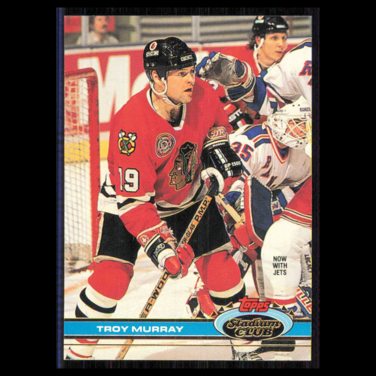 Troy Murray #167 1991 Topps Stadium Club Winnipeg Jets Hockey Card NHL NM