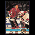 Dave Manson #308 1991 Topps Stadium Club Chicago Blackhawks Hockey Card NHL NM
