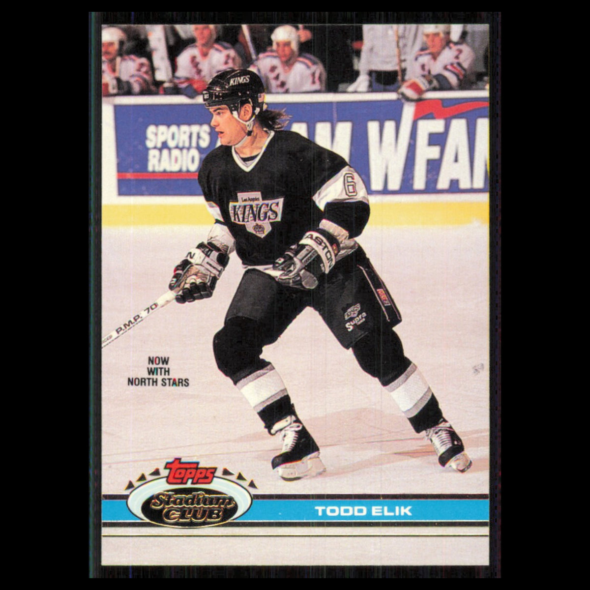 Todd Elik #310 1991 Topps Stadium Club Minnesota North Stars Hockey Card NHL NM