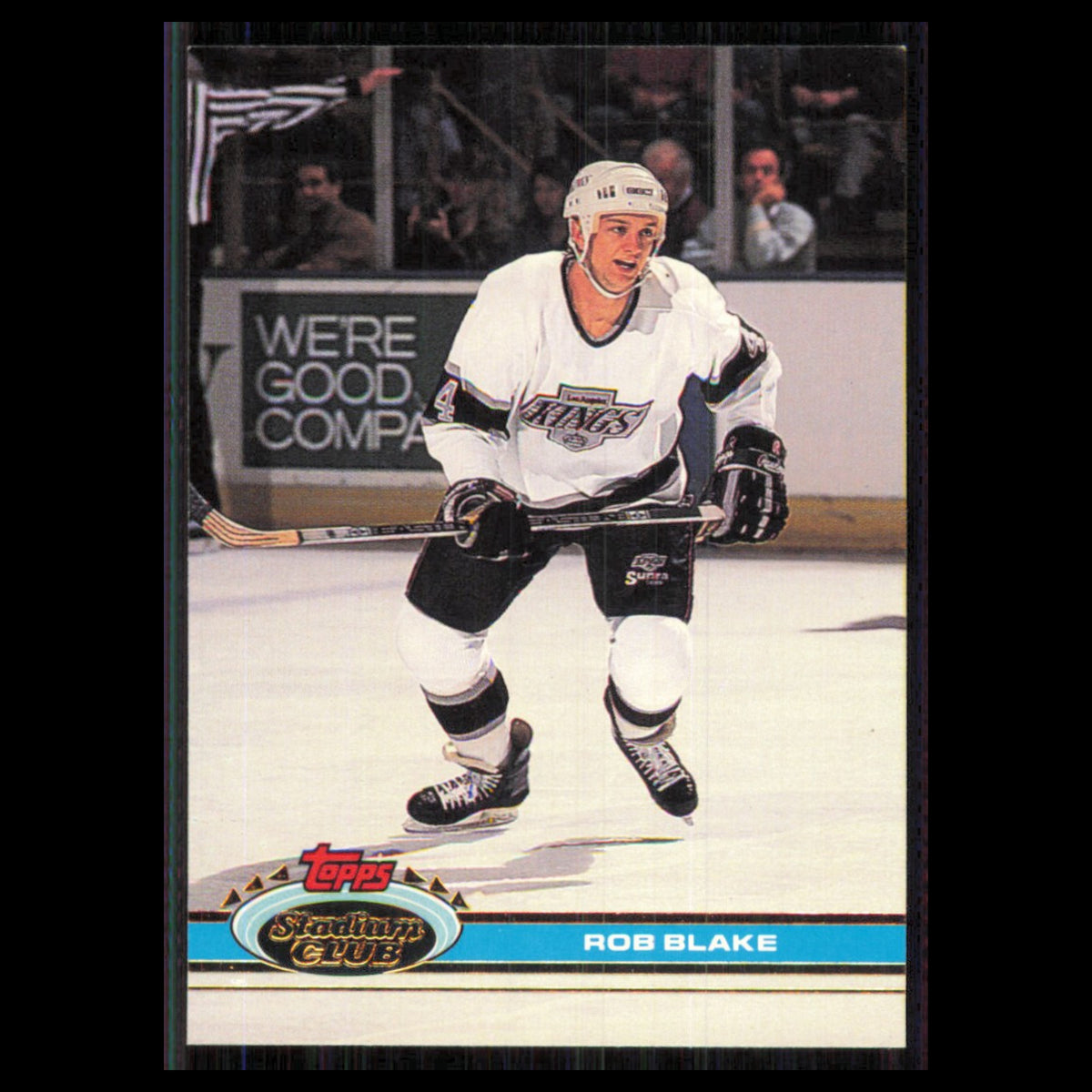 Rob Blake #348 1991 Topps Stadium Club Los Angeles Kings Hockey Card NHL NM