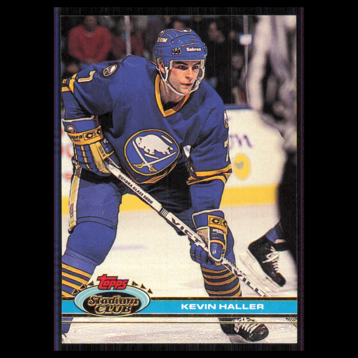 Kevin Haller Rookie #382 1991 Topps Stadium Club Buffalo Sabres Hockey Card NHL