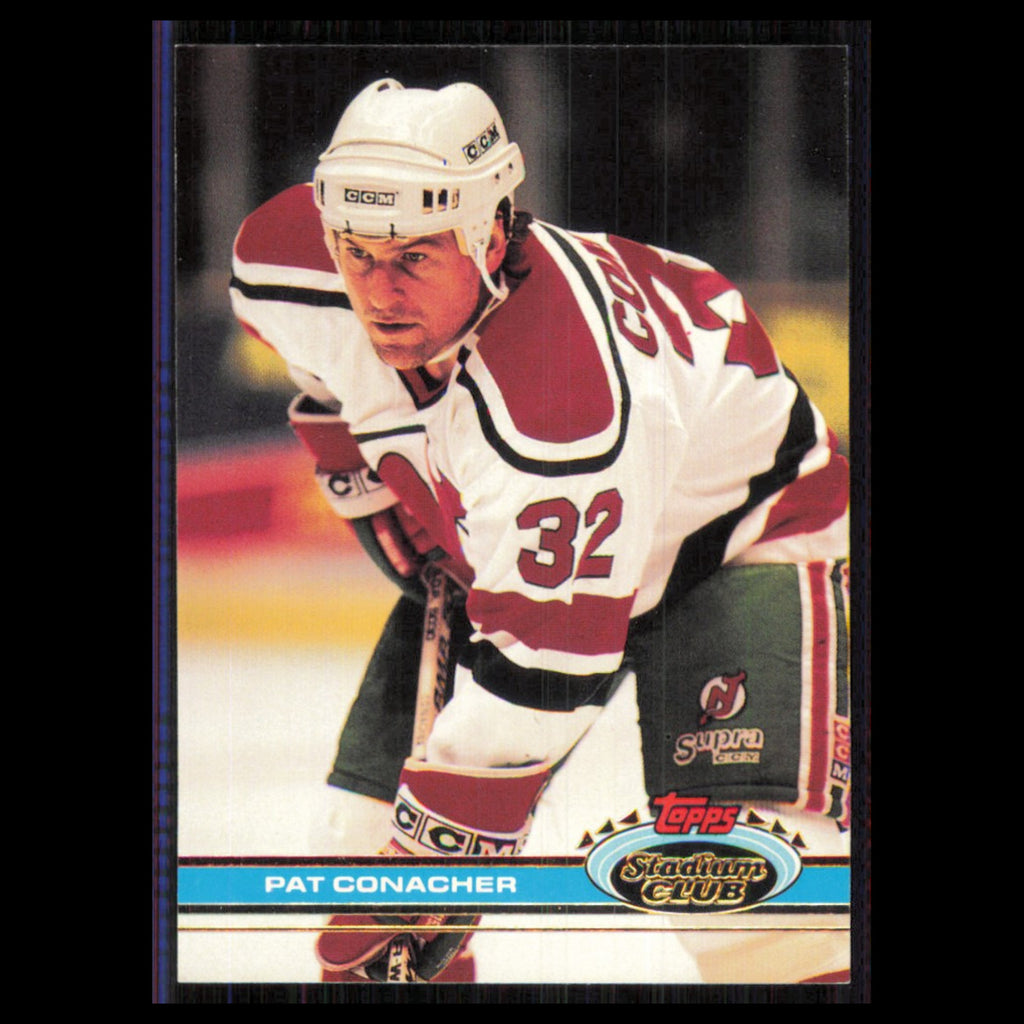 Pat Conacher #387 1991 Topps Stadium Club New Jersey Devils Hockey Card NHL NM