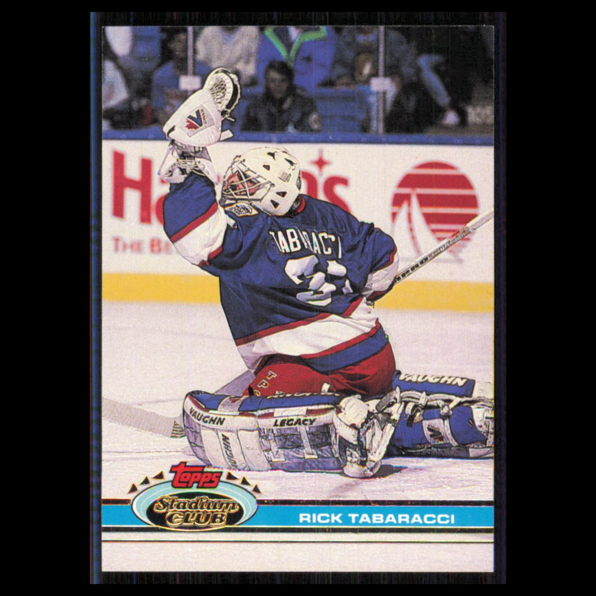 Rick Tabaracci #395 1991 Topps Stadium Club Winnipeg Jets Hockey Card NHL NM