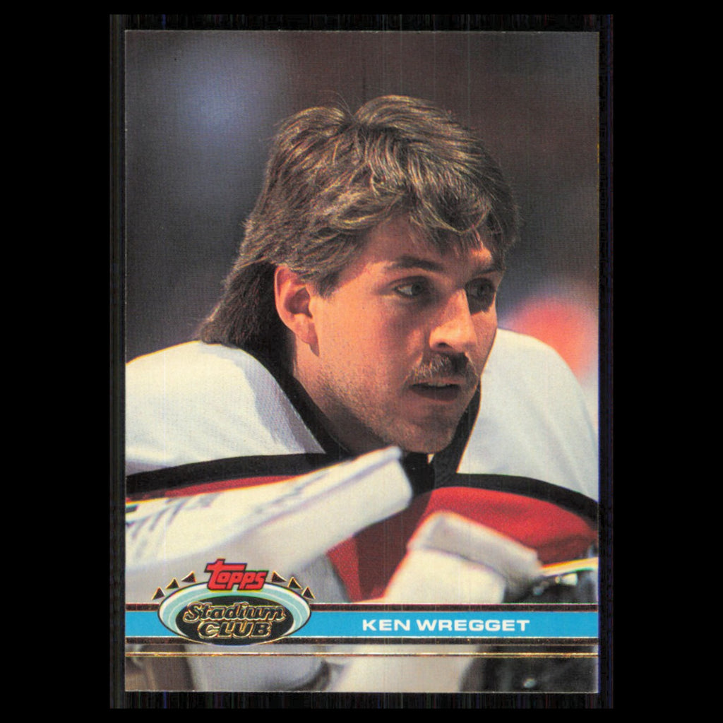 Ken Wregget #8 1991 Topps Stadium Club Philadelphia Flyers Hockey Card NHL NM